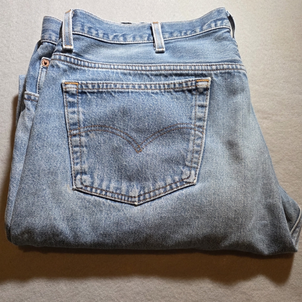 VTG Levis 501 Buttons Fly‎ WPL 423 Jeans Men's Size 46x36 BIG AND TALL